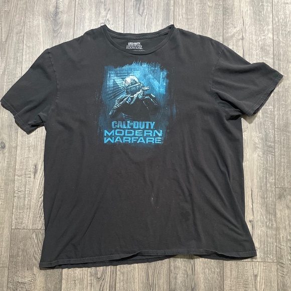 Men’s Short Sleeve T-shirt 2XL Black Call of Duty Modern Warfare - Picture 1 of 2